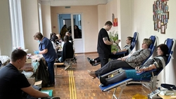 Более 50 студентов Ессентуков сдали кровь для бойцов СВО