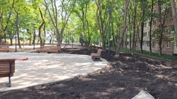 Сквер «У ЗАГСа» благоустроили на 80% в Ессентуках 