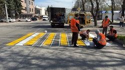 Пешеходные переходы обновляют в Ессентуках
