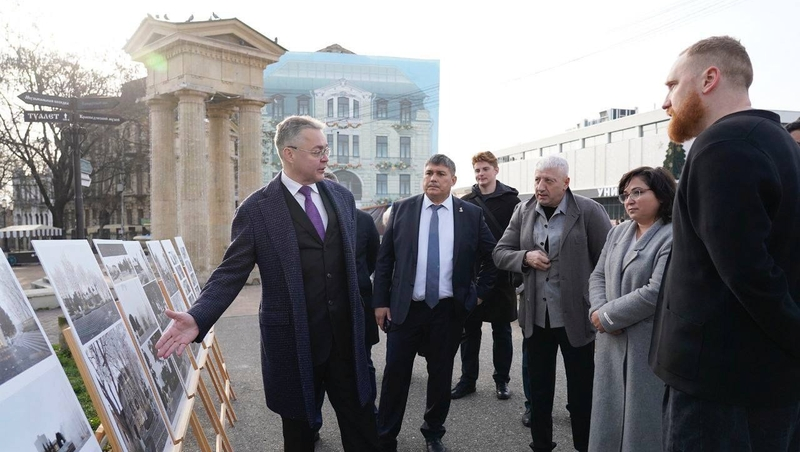 Губернатор обсудил восстановление бывшей гостиницы «Метрополь» в Ессентуках 