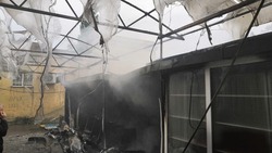 Пожар произошёл на Центральном рынке в Ессентуках