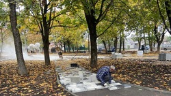 Сквер на улице Буачидзе продолжают облагораживать в Ессентуках