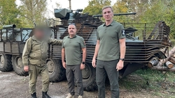 Глава города Ессентуки осмотрел баню и блиндажи для бойцов в зоне СВО