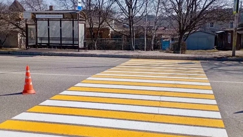 В Ессентуках после смертельного ДТП обновили разметку на улице Шоссейной